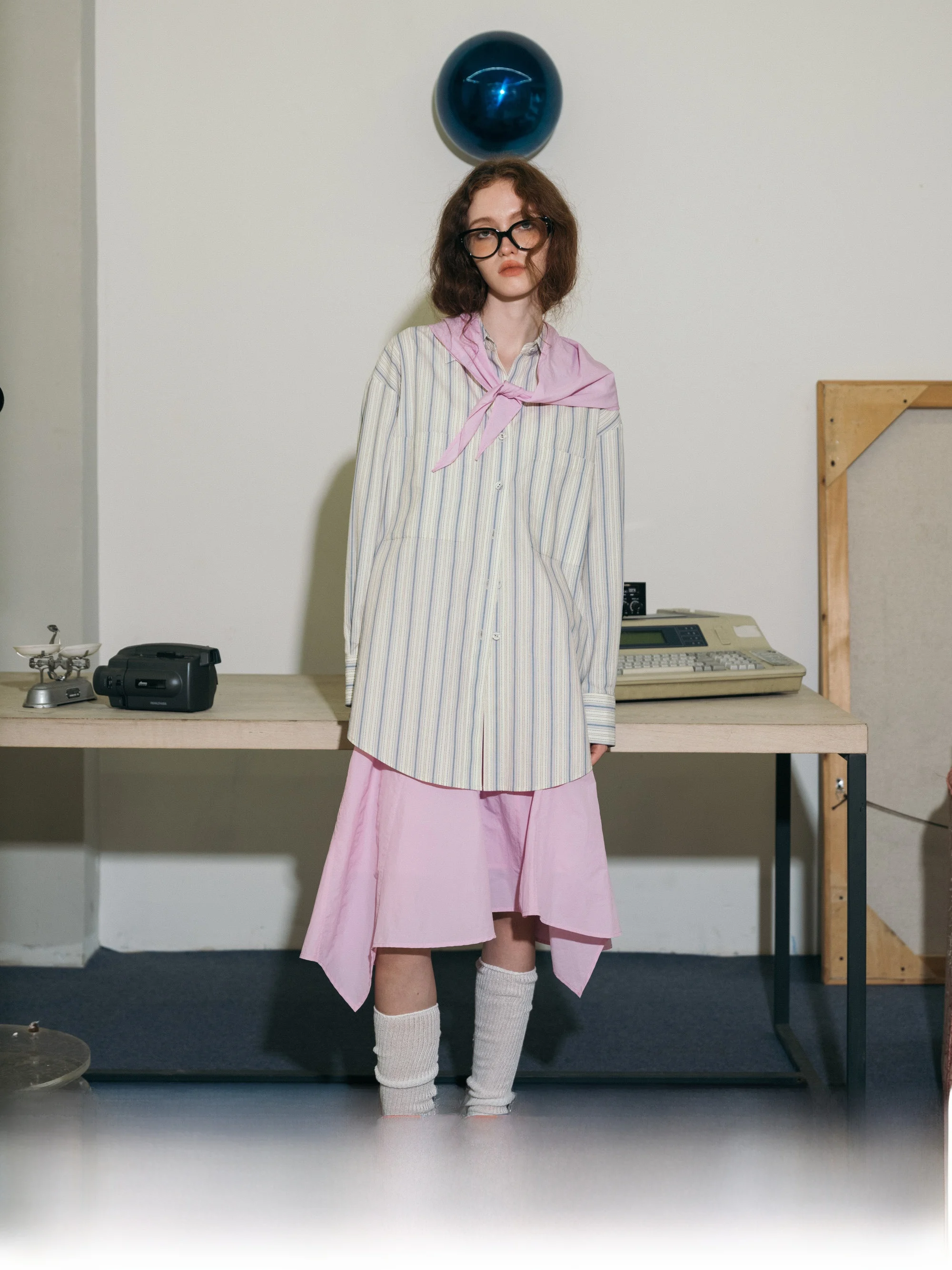 

Утягивающая асимметричная розовая юбка сакуры средней длины, повседневная юбка трапециевидной формы из нейлона и полиэфирного волокна чистого цвета, свободная посадка