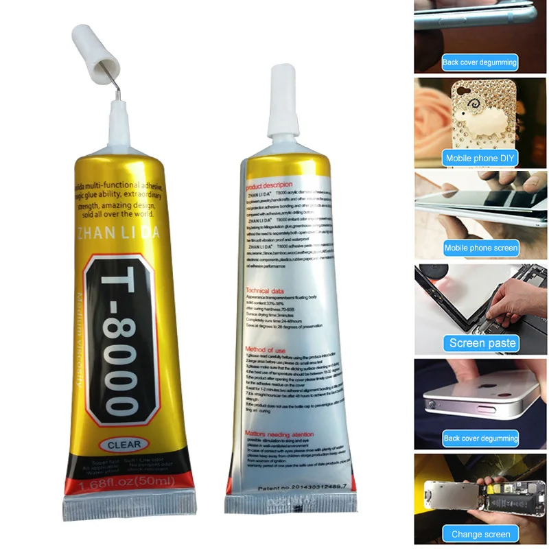 1 Pcs 15 ML Adhesive Glue Multi-purpose Glue Epoxy Resin Repair Phone LCD Touch Screen Jewelry Crafts DIY Glue T8000