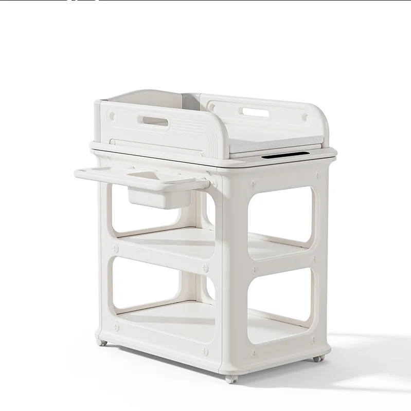 Modern Portable Baby Diaper Changing Table Indoor Playground Furniture With Dresser Plastic Nursery Home Care Center