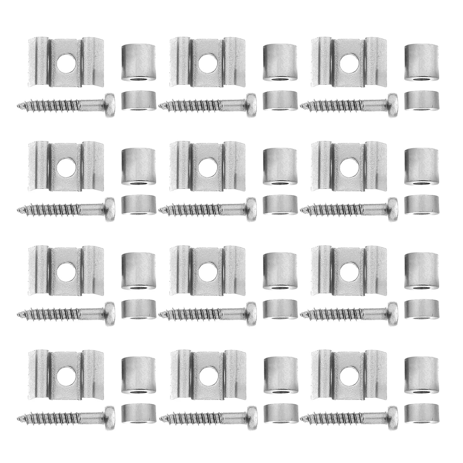 

Electric Guitar String Buckle Acoustic Mute Silver Stainless Steel Joining Clips