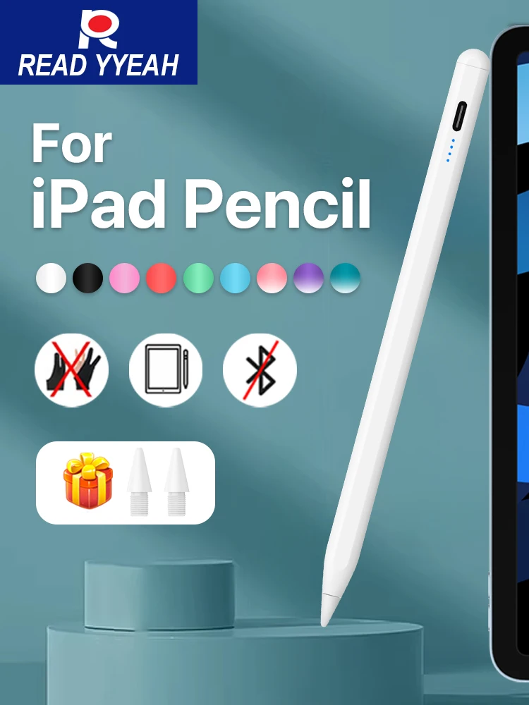 Neuer Stylus-Stift mit Handballenerkennung für Apple Pencil, kompatibel mit iPad 8./9./10./11. Generation, A16 2025 Pro 11, 12.9, 13, M5 Air 11, M4, 5, 4, 3, Mini 7, 6