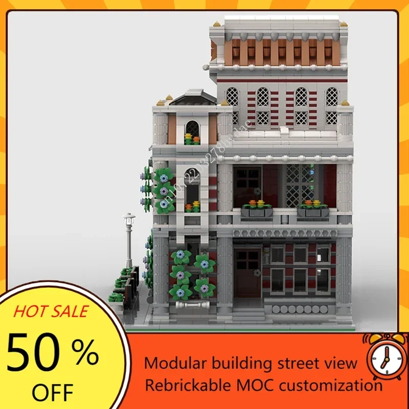 3262PCS Fire Department Modular MOC Creative street view Model Building Blocks Architecture Education Assembly Model Toys Gifts