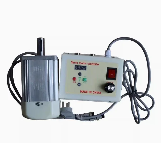 Belt Motor Deceleration Brushless Servo High Power Adjustable Speed Polishing Machine Lathe Bench Drill220V Mini Thread+Keyshaft