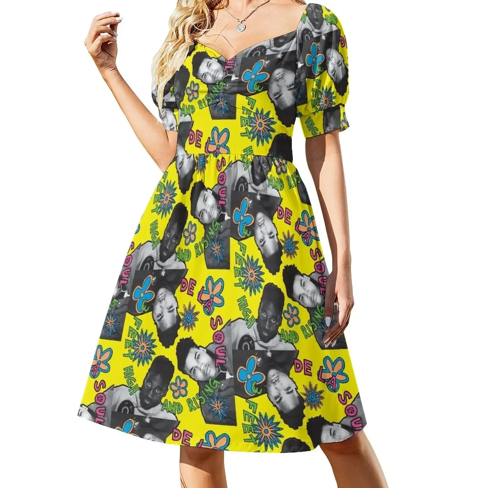 

De La Soul 3 Feet High and Rising Album Cover Short-Sleeved Dress women's evening dress 2025 summer clothes Dress