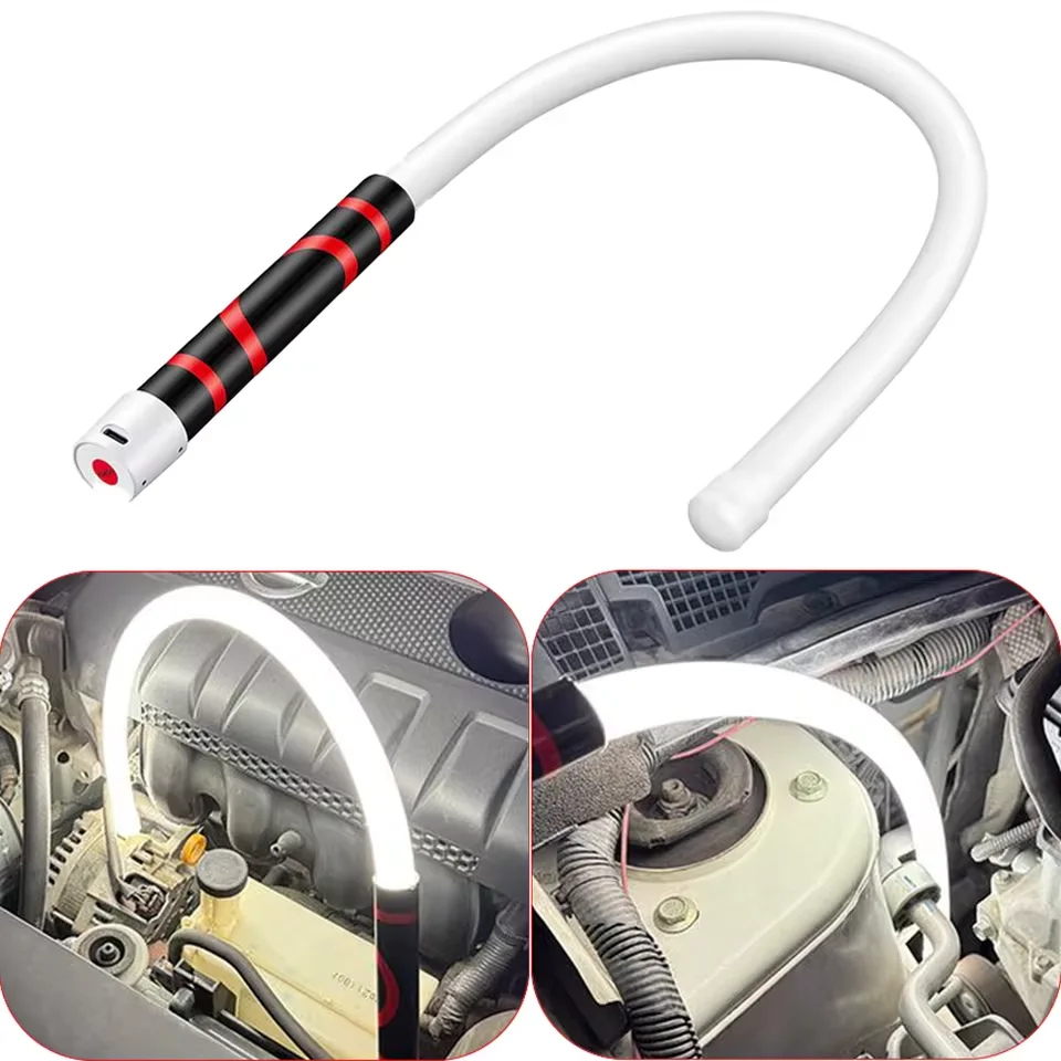 

Flexible LED Flashlight Stick 27Inch Bendable Work Light High-Lumen Rechargeable 3 Brightness Modes for Mechanics Auto Repair