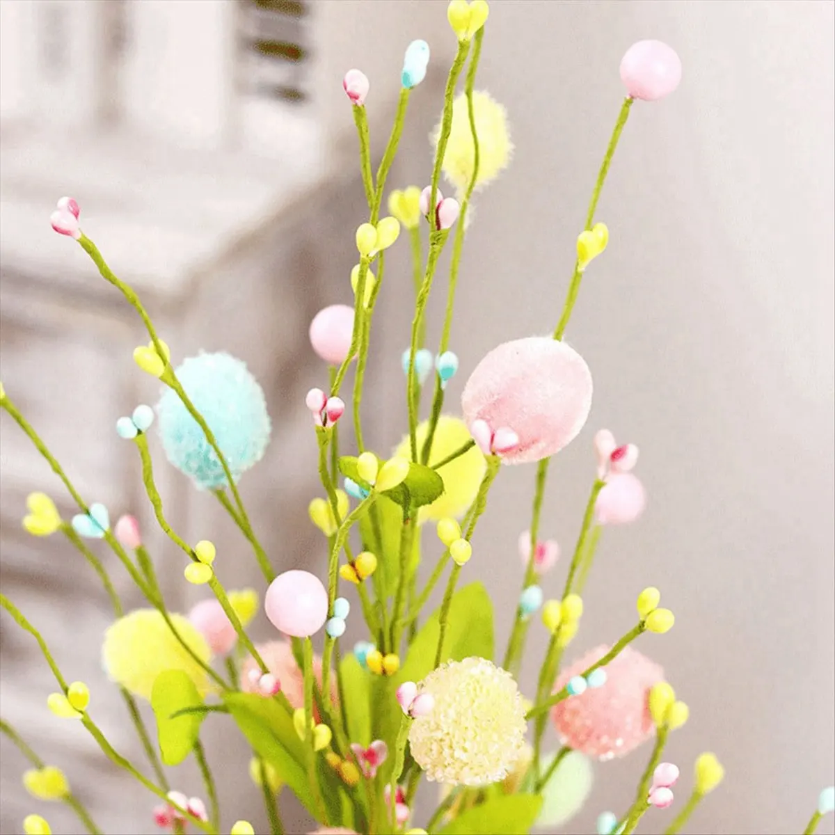 ABZF 2026 Easter Egg Tree with Delicate Ornaments Colorful Easter Decorations Tabletop Decor Artificial Plant Wedding Gift