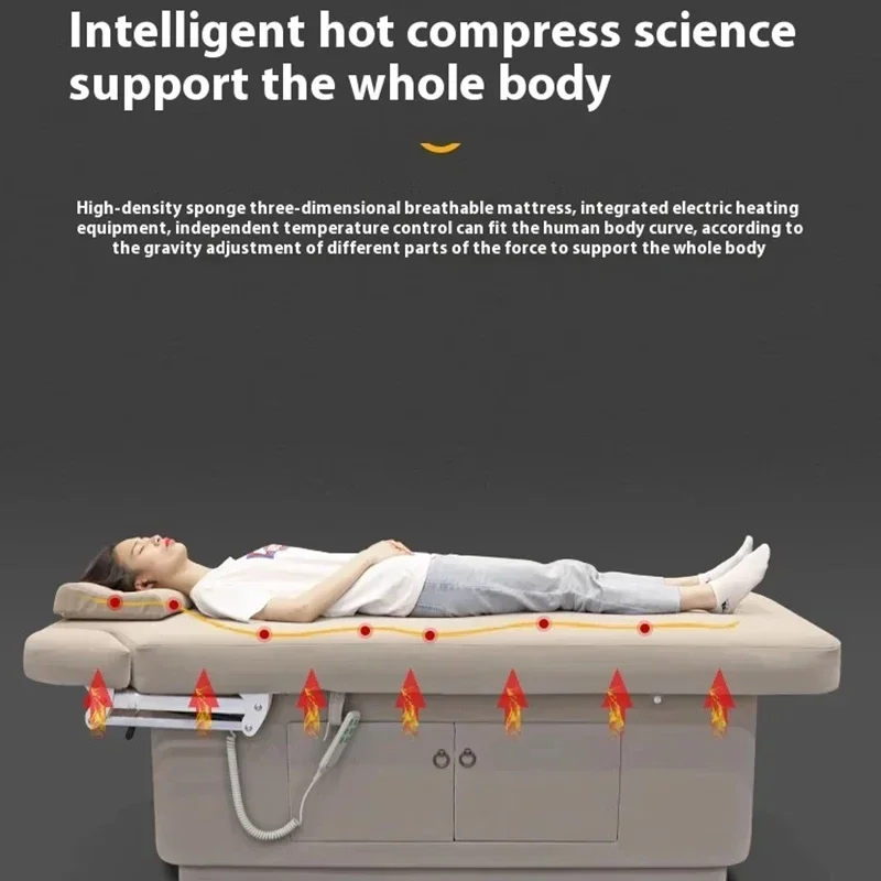 صالونات التجميل سرير تدليك دواسة القدم الكهربائية المهنية غطاء الطاولة صقل الجداول كاميلا هيدروليكا سبا صالون الأثاث