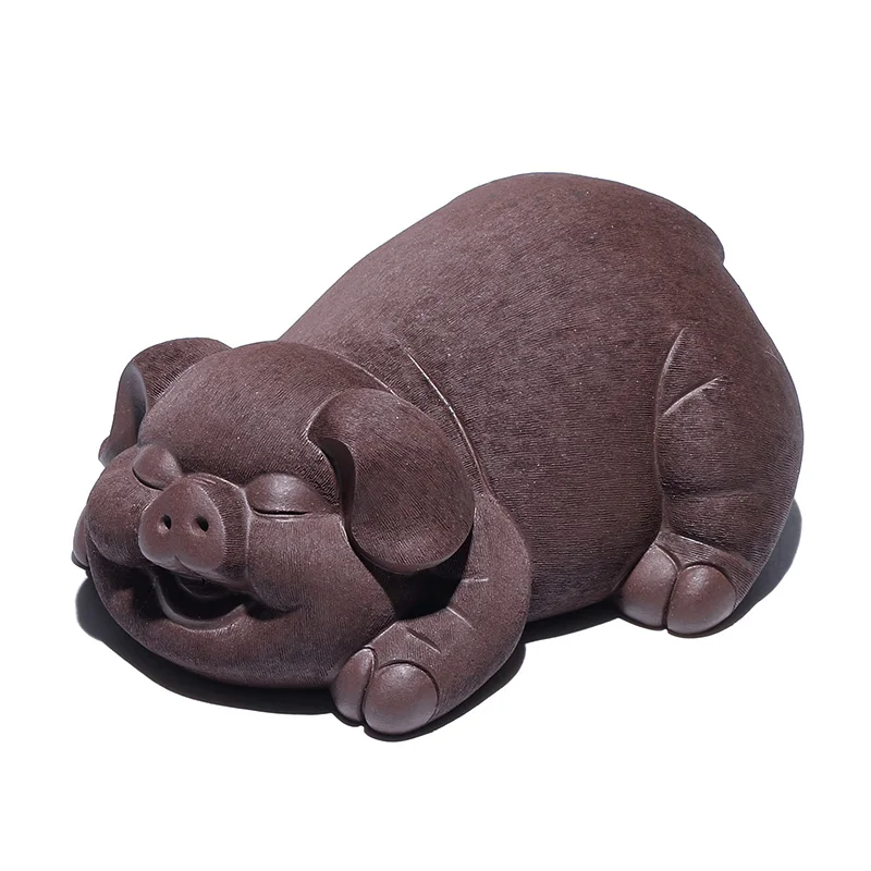 

Zanghutianxia Yixing Purplue Sand Tea Pet Boutique Tea Set Tea Tray Ornament Raw Ore Mud Material Meimeng Pig