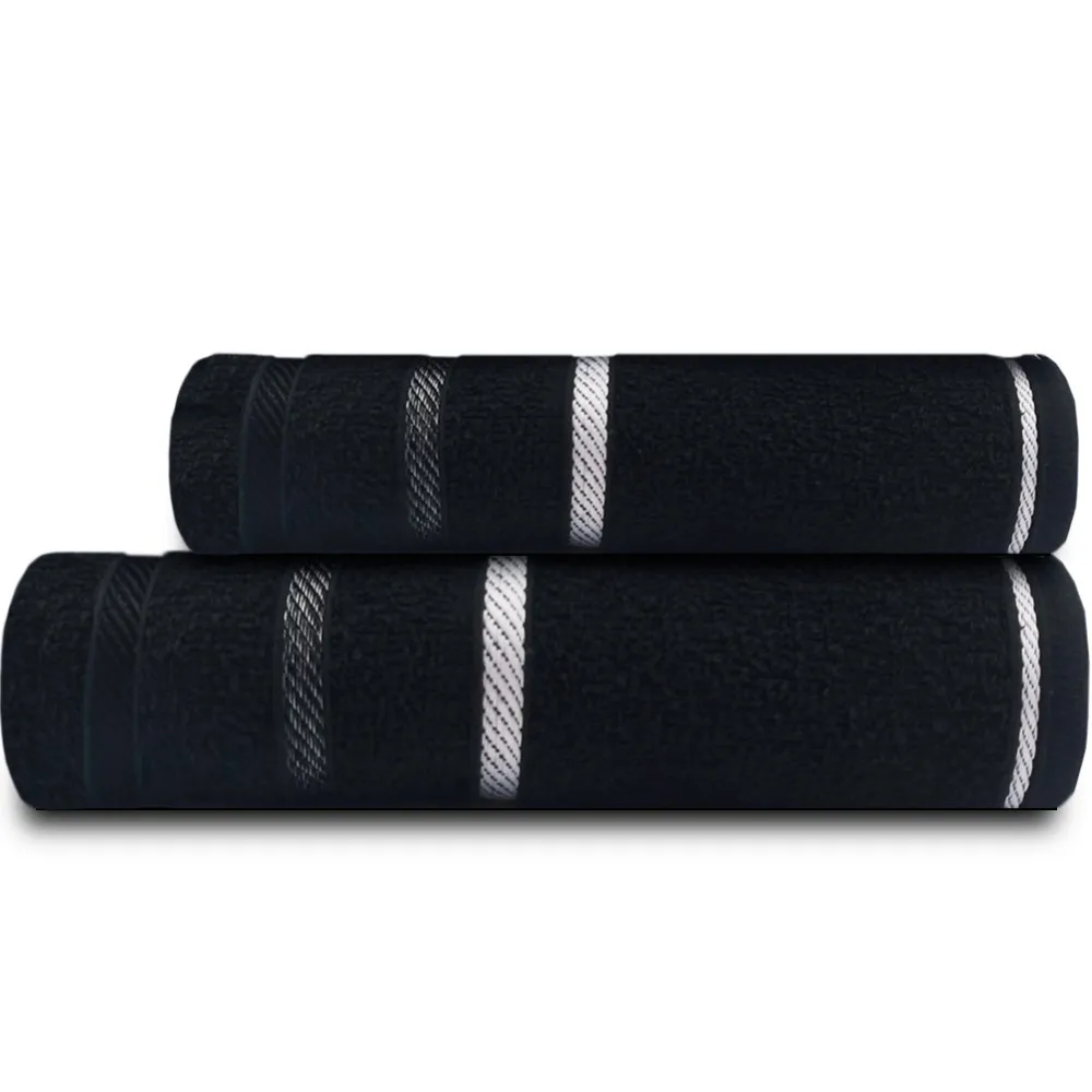 Towels Set 2 Pieces-Marcotex Bath + Face 100 Cotton