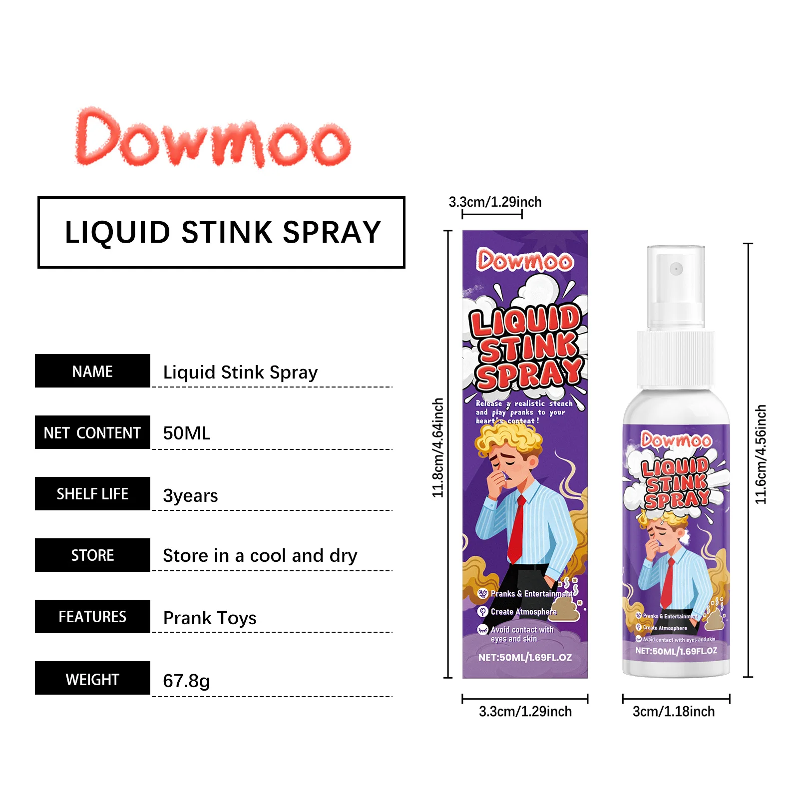 Stink Spray Extra Strong Long-Lasting Prank Spray Gag Gifts for Pranks Practical Jokes Party Office Subway Fart Prank Joke Spray