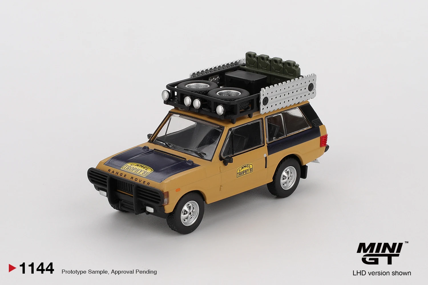 

MINIGT 1/64 Range Rover 1981 Camel Trophy Sumatra MGT01144-CH Металлическая модель автомобиля из сплава, игрушка для мальчиков