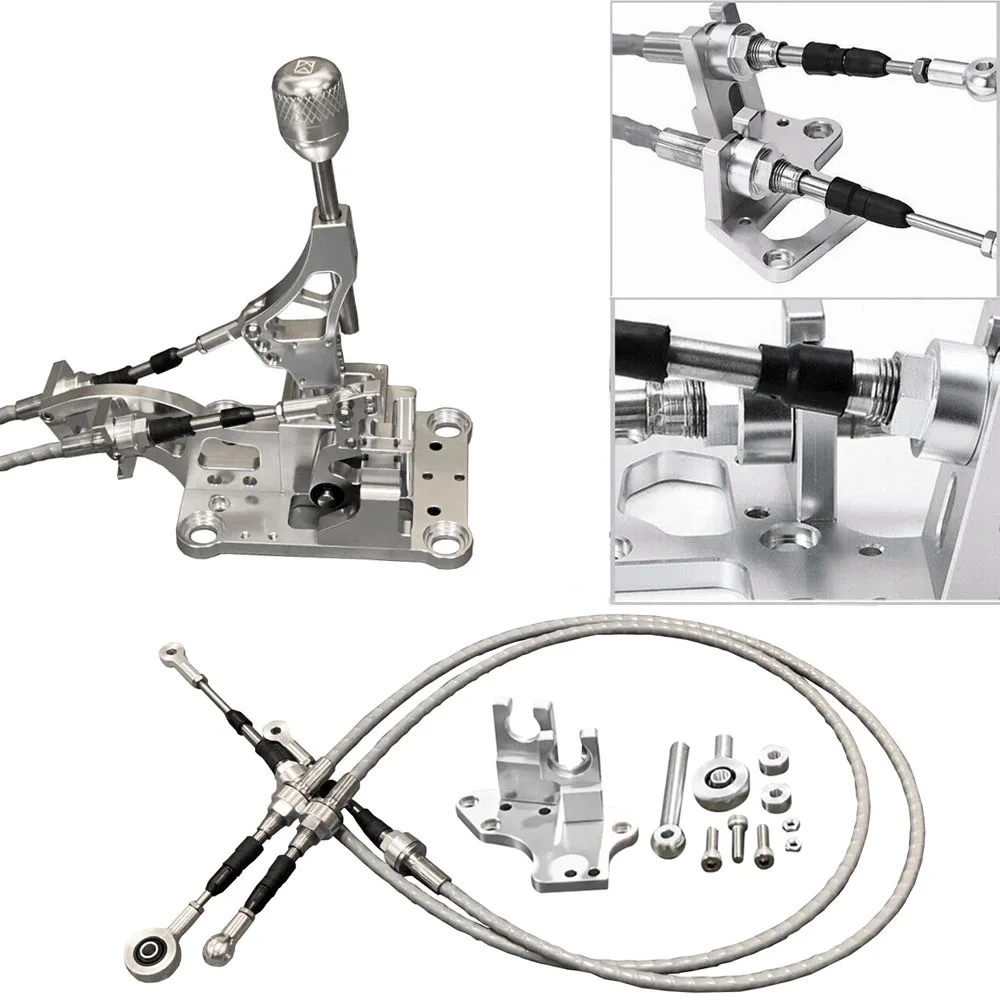 Aluminum Billet RSX Shifter Gear Box for Honda Prelude Civic F20 H22 H23 H Series Swap Includes Shift Linkage and Knob