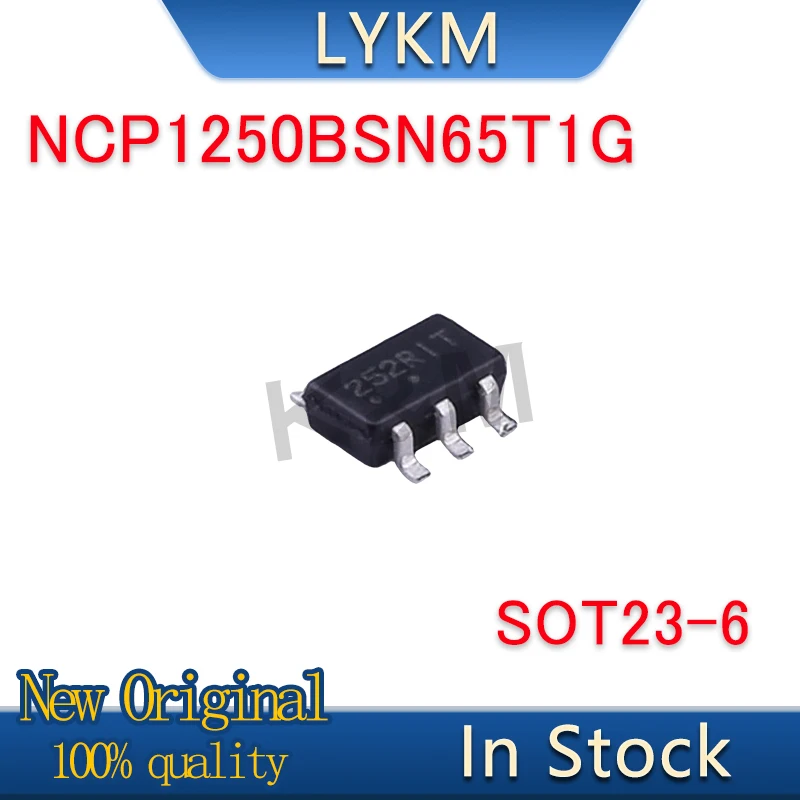 10/PCS New Original NCP1250BSN65T1G NCP1250B NCP1250 252RIT 252R.. SOT23-6 AC-DC controller and regulator In Stock