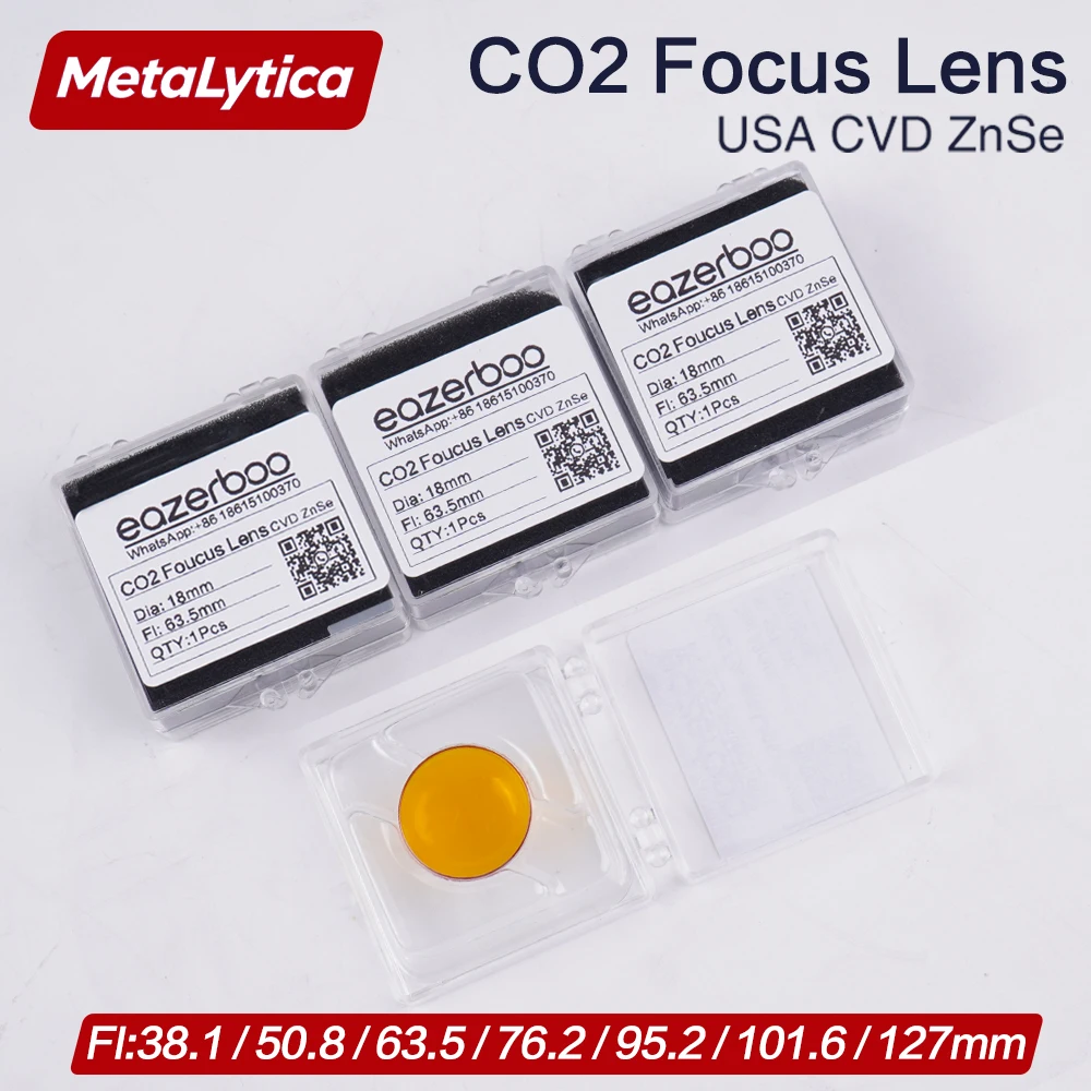 

Focus Lens CVD ZnSe China PVD II-VI INFRARED Diameter 12 15 18 19.05 20mm FL 50.8/63.5mm for CO2 Laser Engraving Cutting Machine