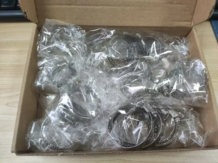 25pcs Stainless Steel Hose Pipe Clamps 16mm-70mm Cross German Hose Clamp Clips for Air Hose Water Pipe Fuel Hose image 5