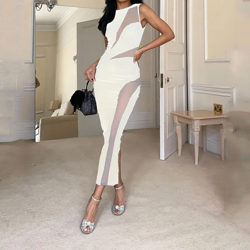 Sexy Pure Color Bodycon Long Dr Cut out Buttos V Ne High Waist Zipper Closure Polyester Spring Autumn Winter Dr