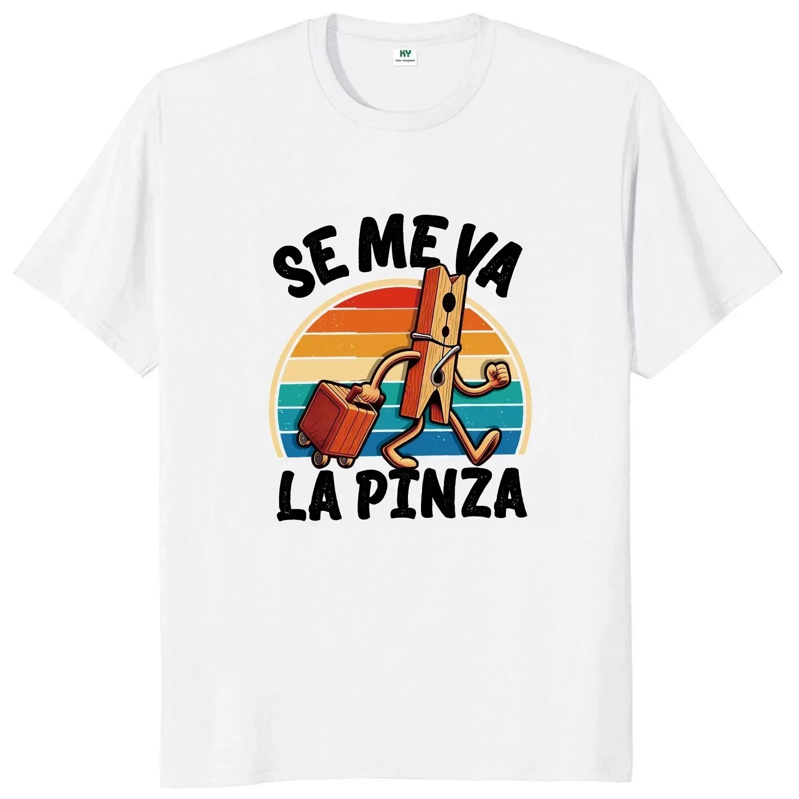 Camiseta Se Me Va La Pinza, divertida camiseta Retro Y2k de chistes españoles, camiseta informal suave Unisex para mujer, camisetas gráficas bonitas