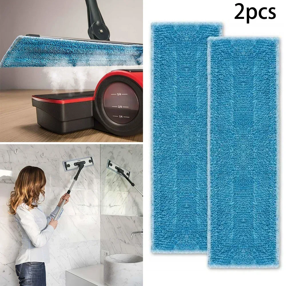 2PCS Steam Engine Mop Cloths Washable Cordless Floor Cleaner For Moppy Microfibre Reusable Newest Useful