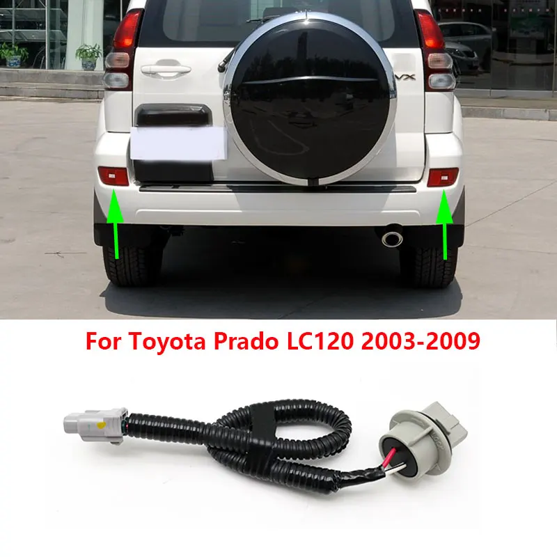 For Toyota Land Cruiser Prado 120 LC120 2003-2009 Rear Bumper Talight Tail Light Lamp Socket Plug Wiring Harness Cable