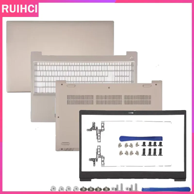 

For Lenovo Ideapad 3 15IIL05 15ARE05 3-15ADA05 15IML05 15ITL05 2020 Laptop Housing Case LCD Back Cover Bezel Bottom Hinges Gold