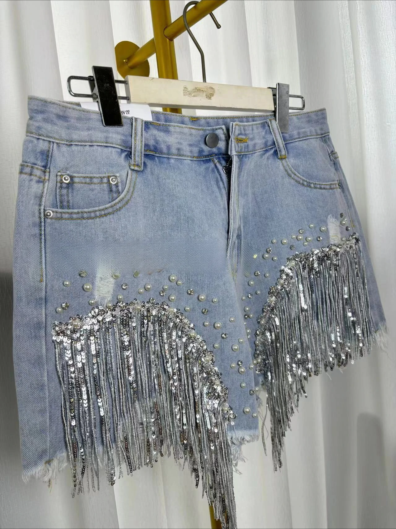 Shorts for Women Clothing Streetwear 2025 Summer New Fashionable and Versatile Denim with High Waist Wide Legs Half Pants Y2k