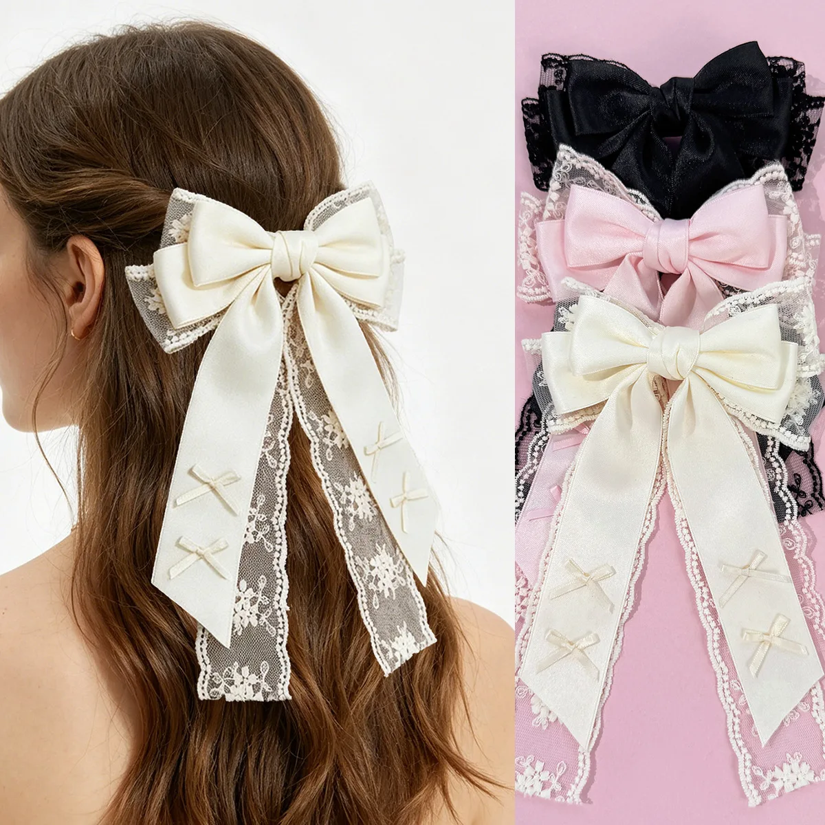 20-pinces-a-cheveux-vintage-de-style-francais-avec-nœuds-brodes-de-dentelle-florale-et-longues-pampilles-elegantes-barrettes-pour-femmes-et-filles