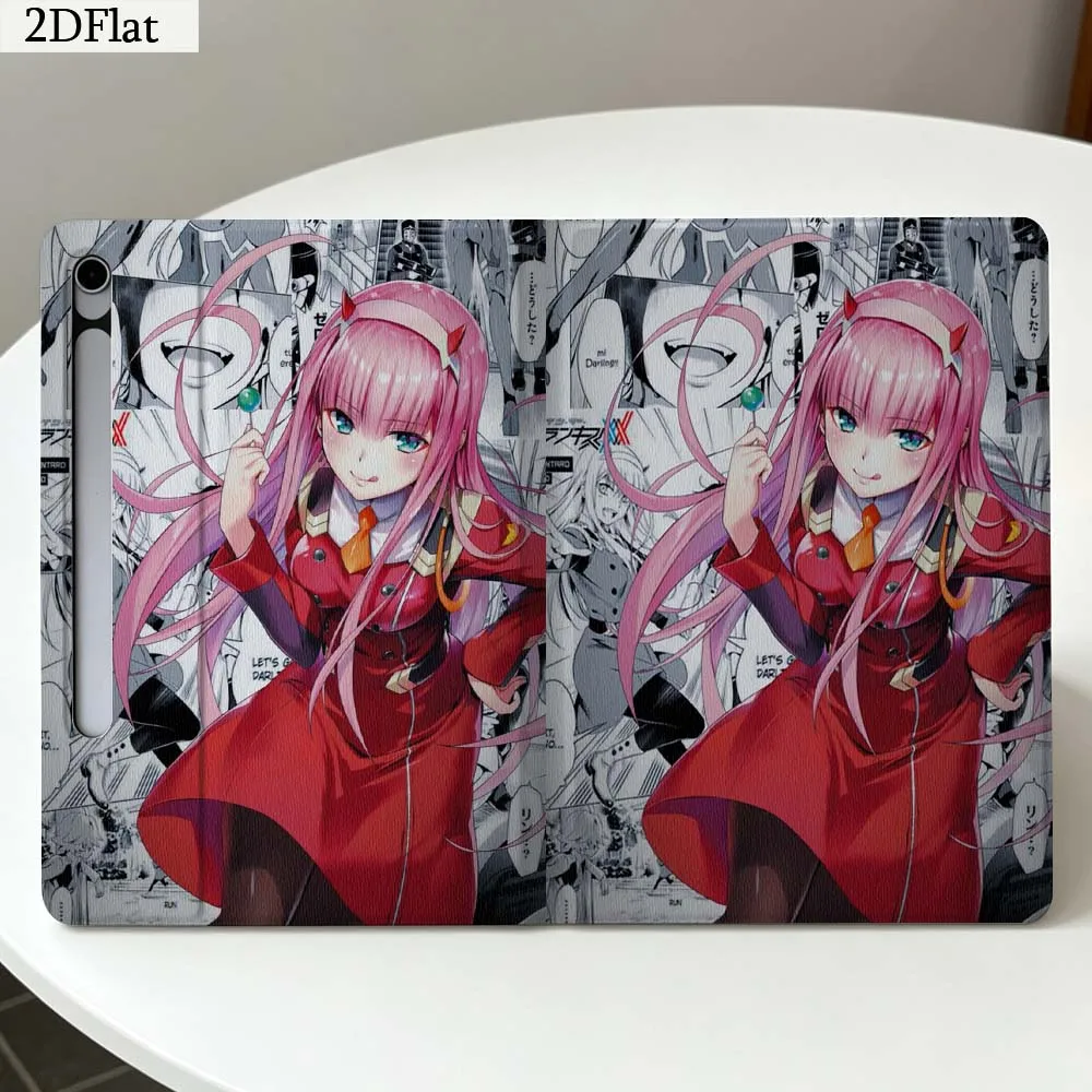 Cartoon Pink 02 Girl Eyes Gift For Samsung Galaxy Tab S11 S10 S9 S8 S7 S6 A11 A10.1 A9 A8 A7 Ultra FE Plus Soft Tablet Case