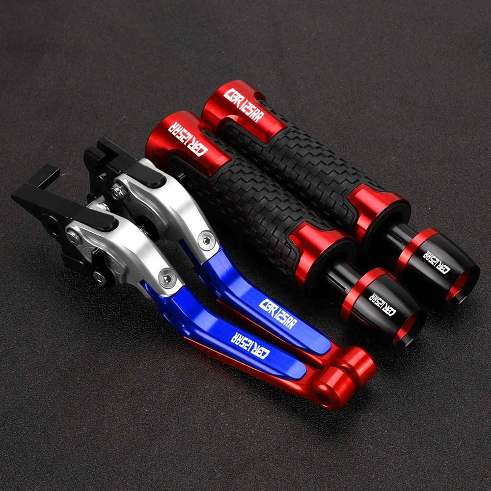 

Motorcycle Accessories Brake Clutch Levers Handle Bar End Grips Caps CNC For Honda CBR125RR CBR150R CBR 125RR 2004 2005 - 2010