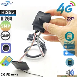 Geniuspy Mini 4G Wifi Wireless 5MP 2MP Starlight Humanoid IMX335 IP Camera Wireless DV Recorder SD Card Slot MIC Audio 4G SIM