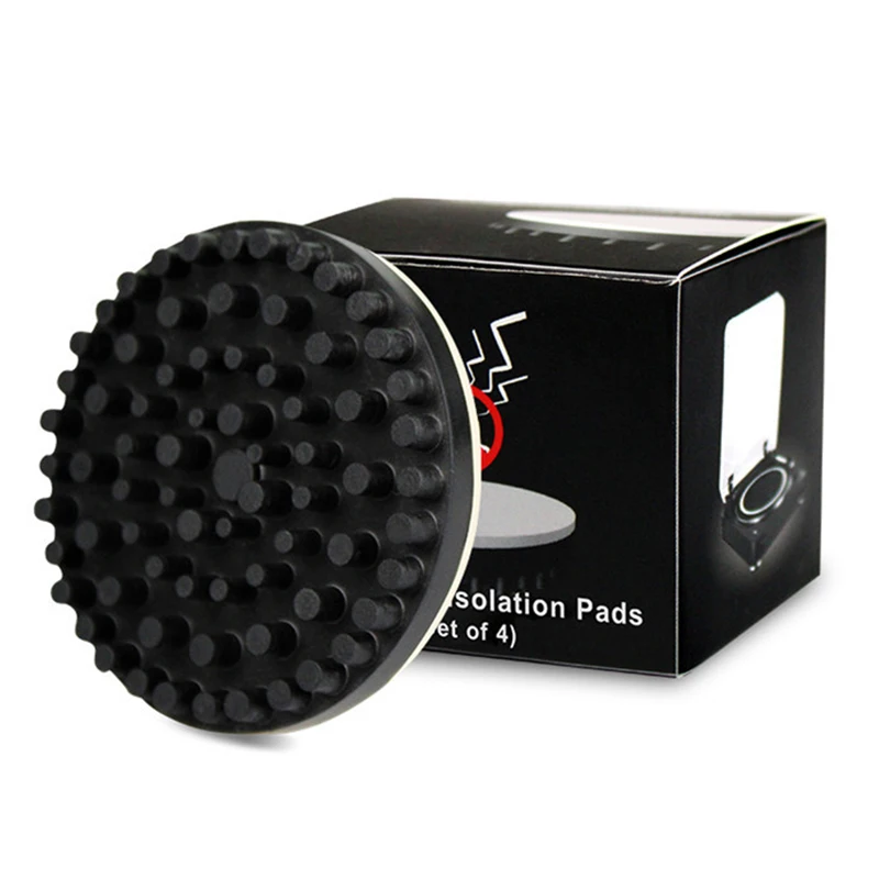 

4Pcs/Set Audio Isolator Base Pads Vibration Absorber Damper for LP Phono Turntable HiFi Speaker CD Amplifier Vinyl Record Player