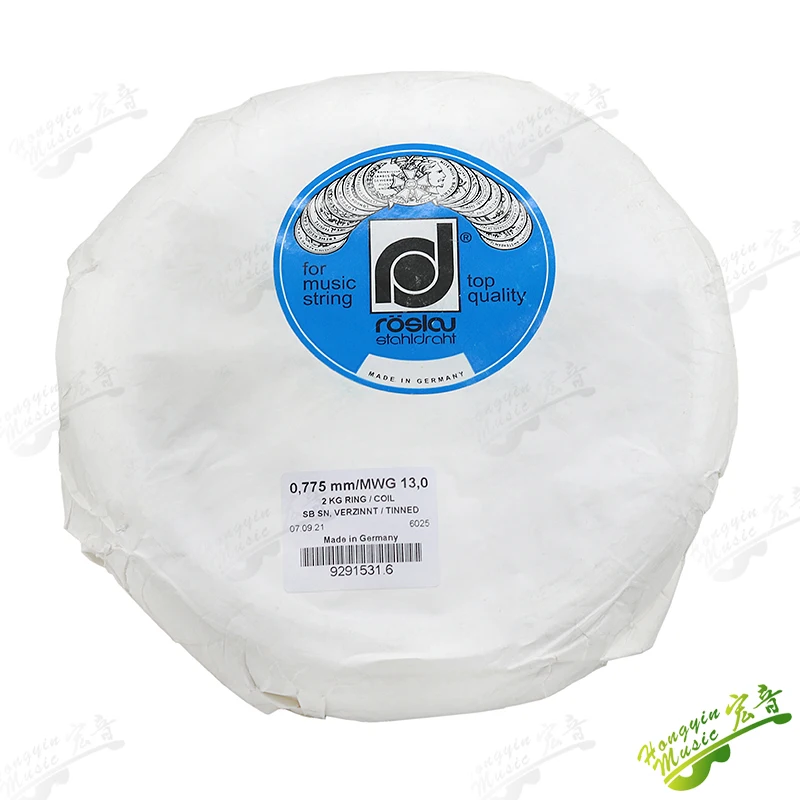HUATOOL German Piano Strings, Polished Bare Wire 2kg, Single & Double Layer Wound Strings, High Medium Low Pitch Piano Replaceme