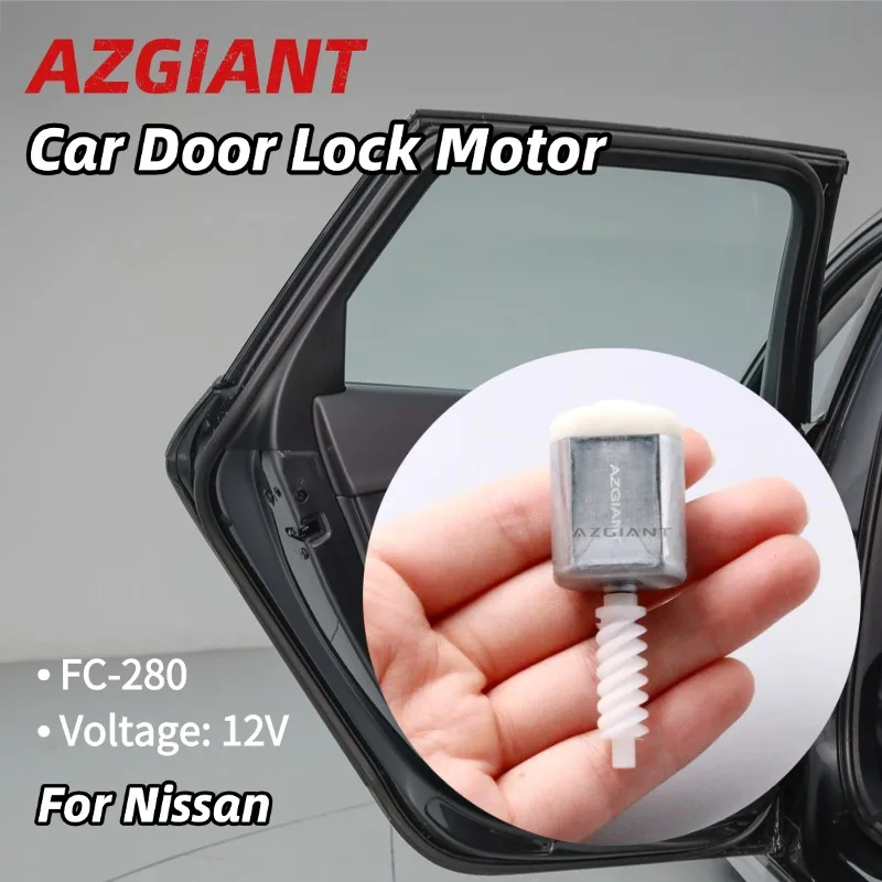 Kit de Reparación de Motor de Cerradura de Puerta AZGIANT FC-280 de Alta Velocidad y Bajo Ruido, DC 12V, para Nissan March K14 MK5 2018-2022, Accesorios para Auto