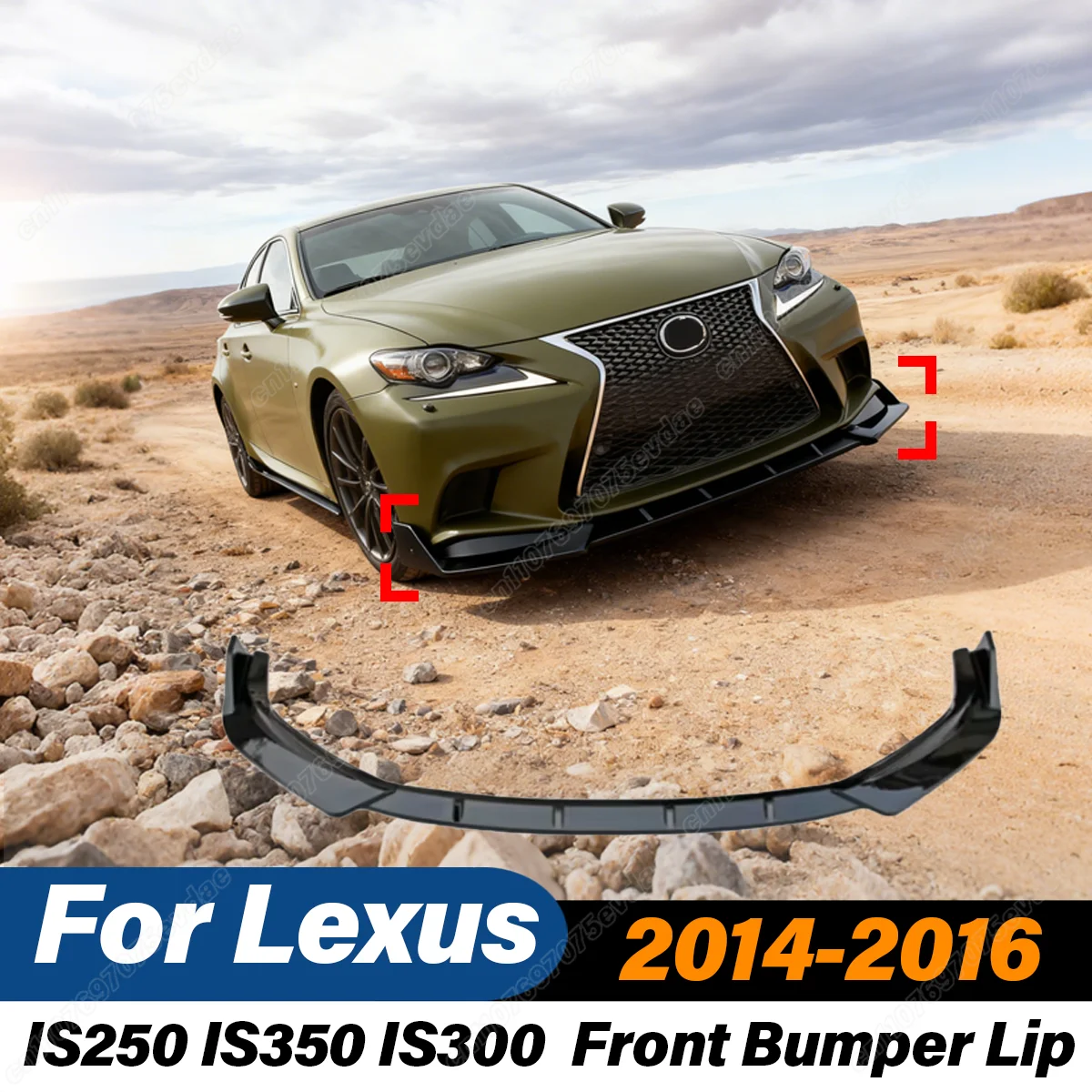 For Lexus IS250 IS300 IS350 F SPORT 2014 2015 2016 Front Bumper Splitter Lip Spoiler Diffuser Car Surround Exterior Accessories