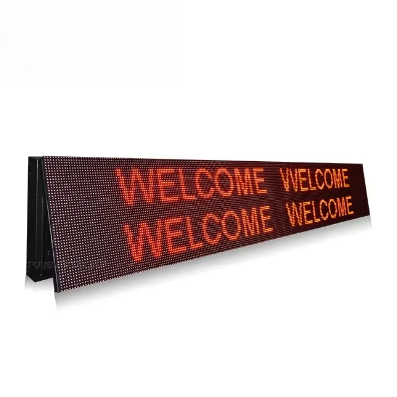 IP65 P10 9x3 red led message board outdoor led message board display