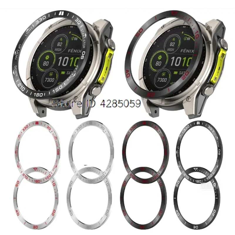 Metal Ring Bezel For Garmin Fenix 9/8 AMOLED 51mm Smart Watch Bumper Cover Fenix9 8 SOLAR 51mm Shell Frame Protective Case Bezel