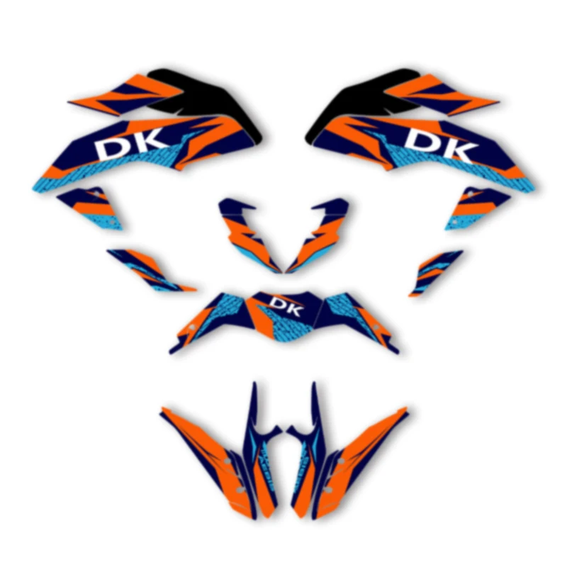 

DSMTECH Motorcycle Graphics For KTM 2017 2018 2019 2020 DUKE 125 17-20 DUKE125 390 Decal Stickers Kits 009
