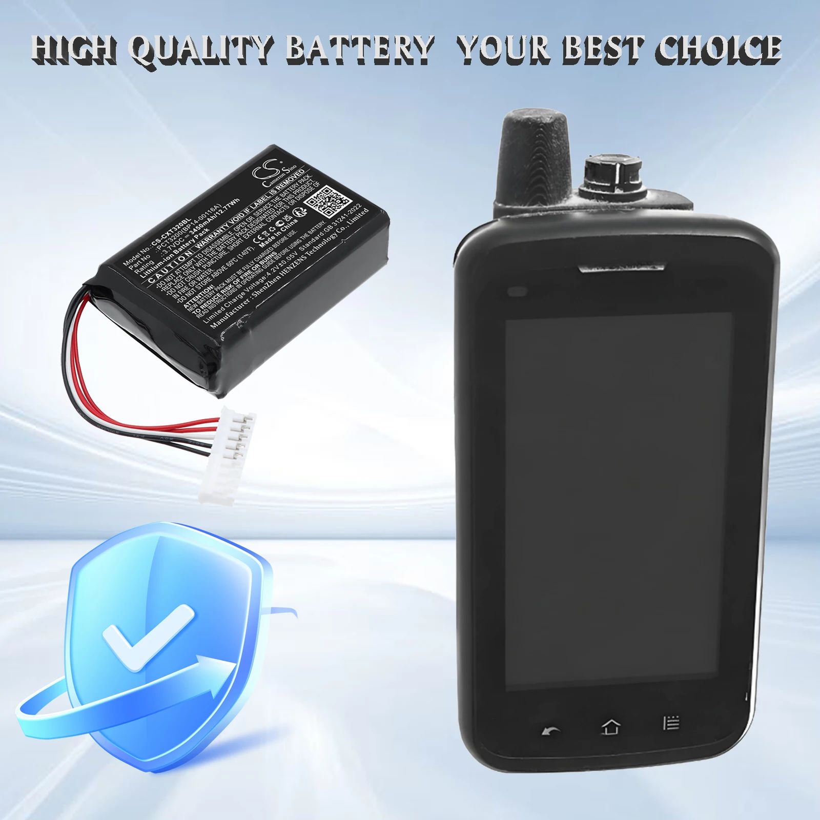 

Сменная батарея CS для C-One PCT3200 Rugged, артикул: PCT3200(BP14-00116A), 3450 мАч / 12,77 Вт·ч