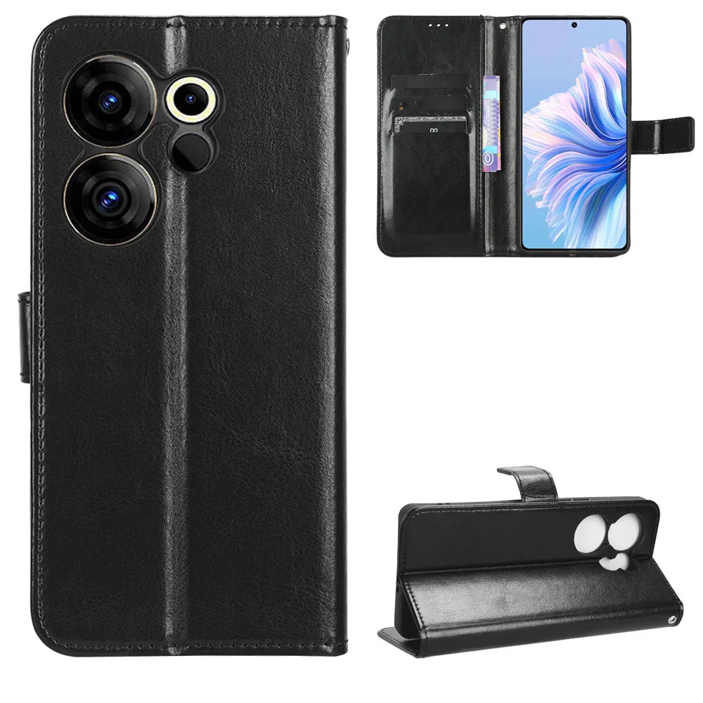 For Tecno Camon 20 Premier 5G Case Luxury Flip PU Leather Wallet Lanyard Stand Case For Tecno Camon 20Premier 5G Phone Bags