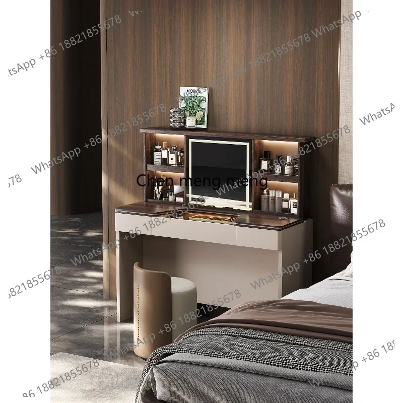 M183 Italian light luxury dresser intelligent electric lifting hidden mirror high-end makeup table jewelry cabinet