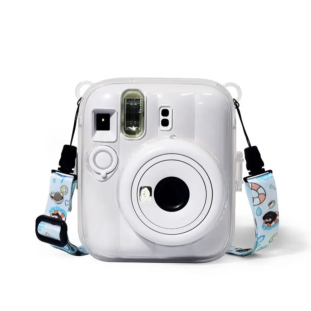 Translucent Instant Camera Case Shockproof Wear Resistant Shell Crystal Colorful Protective Cover for Fujifilm Instax Mini 13