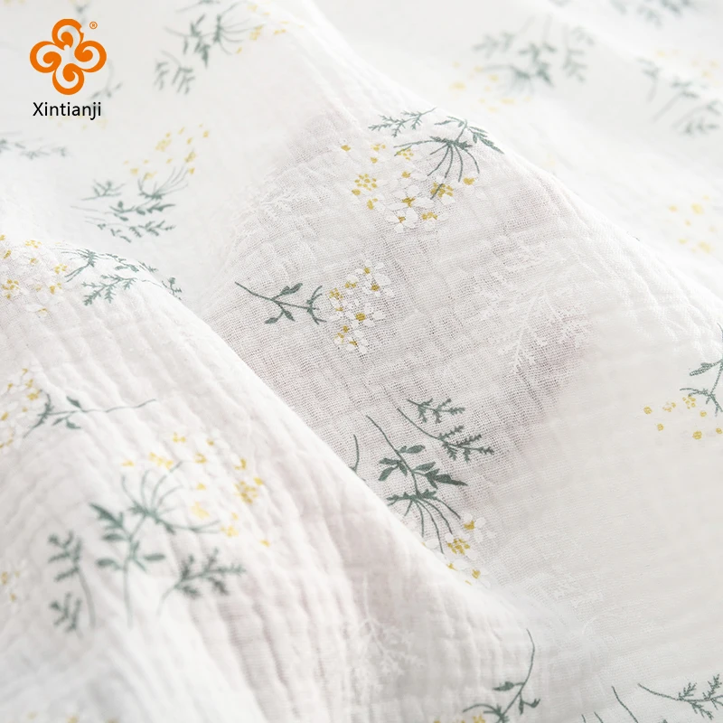 Soft Heart Print Cotton Sewing Fabric for DIY Projects