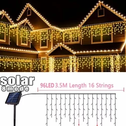 LED Solar String Light Outdoor Garden Fairy Lights Led Twinkle Waterproof Lamp for Christmas Party Decor 3.5M Garden Garlands