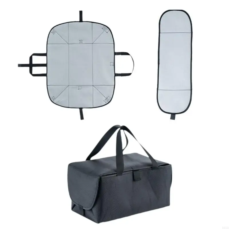 Reusable Ironing Board Protective Pad Large Size Easy Fold Design Steams Iron Organizers Box For Efficient Garment Care B95B