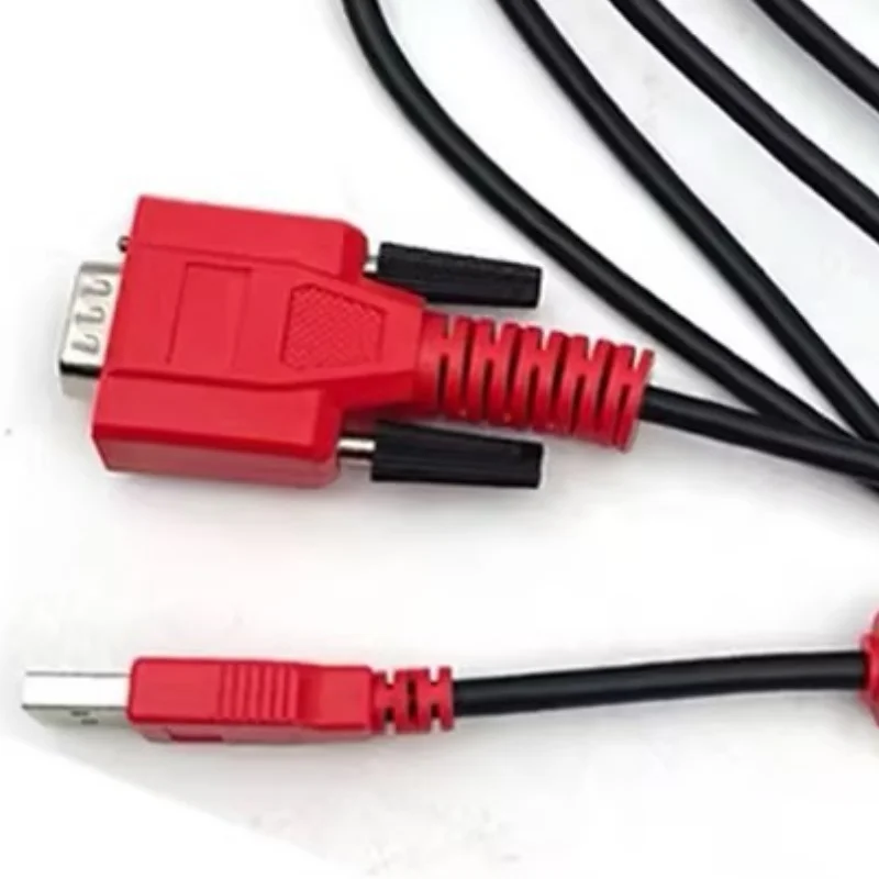 DTS Diagnostic Cable 9 Pin To USB OBD Test Connection Cable 9‑Hole Main Line for DTS Detector Flashing Programming Data Line