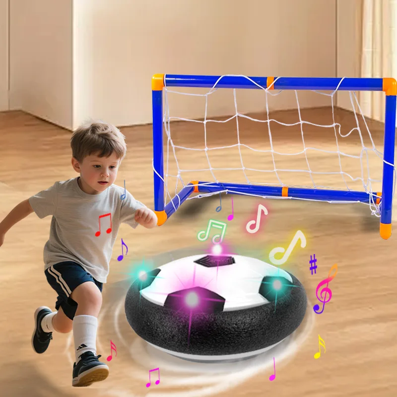 Jouet de sport interactif Parent-enfant pour garçons et filles, ballon de football flottant en intérieur avec lumières et musique pour deux,
