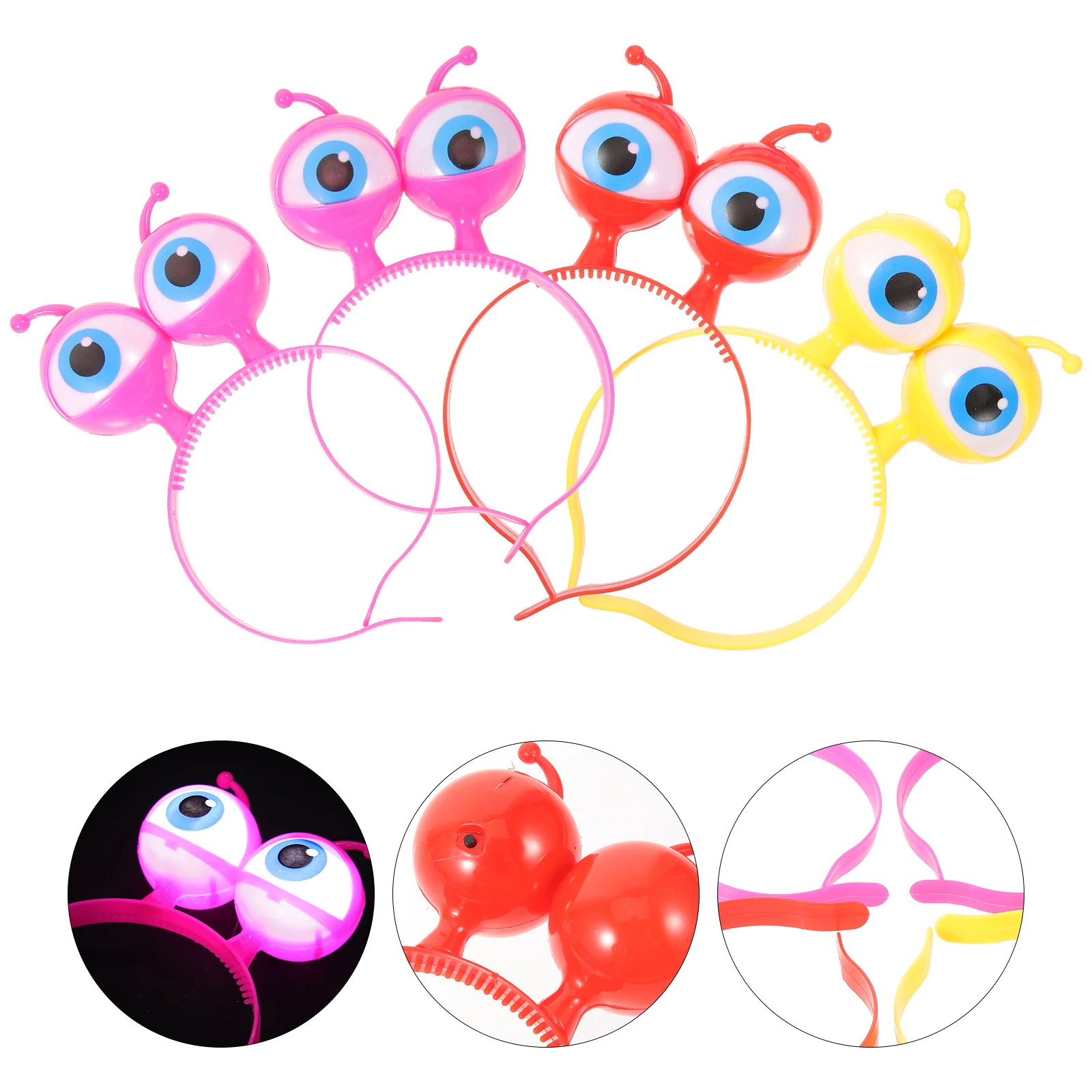 

Flash Head Hoop Headband Glowing Headbands Hair Eyeball Holiday for Girls Child
