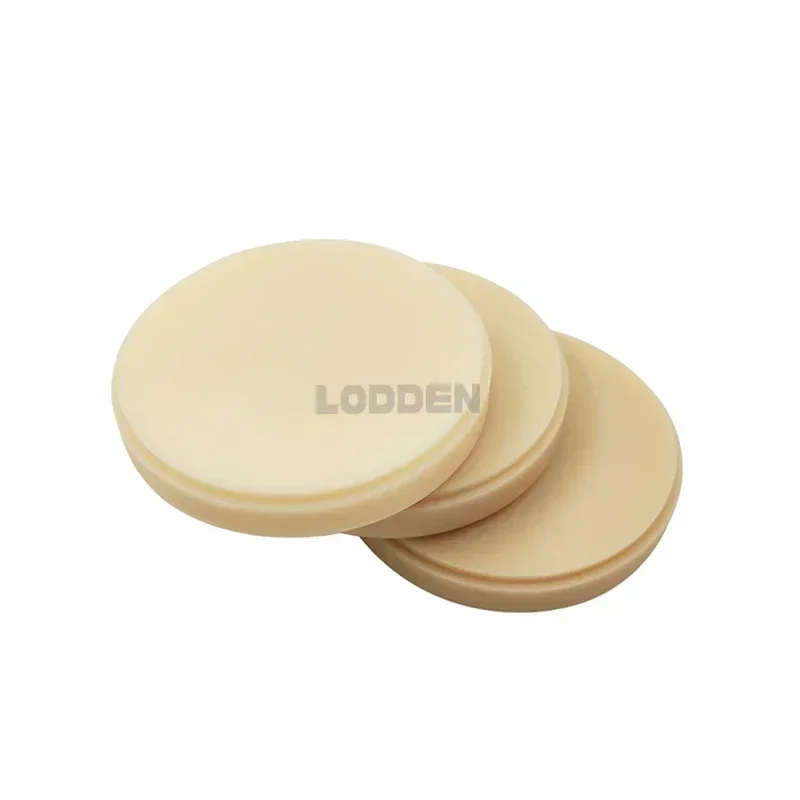 LODDEN Dental PMMA Monolayer 98mm for Dental Lab Production of Dental Crowns Bridges Dental model Material Monochrome Resin Disc