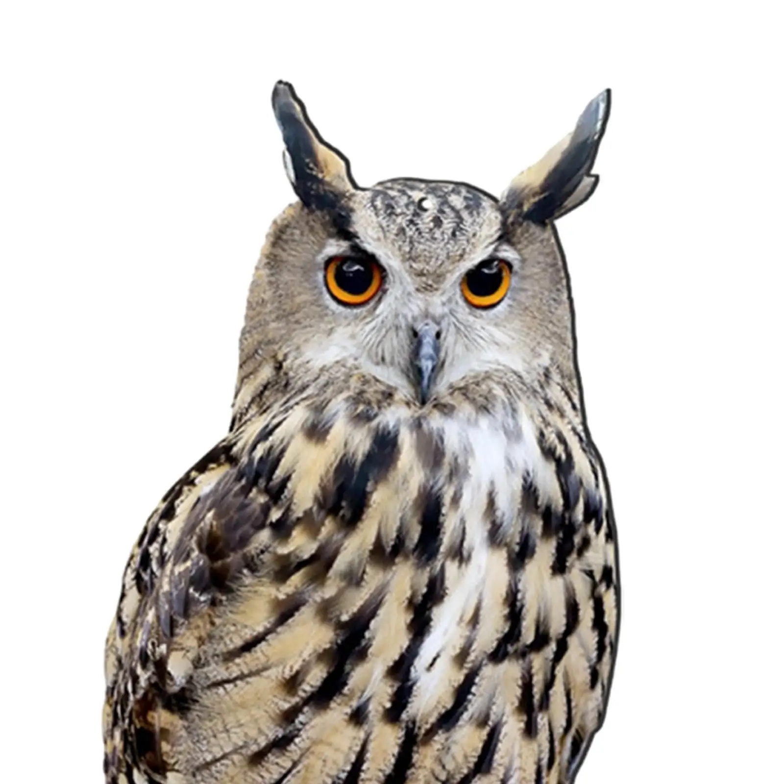 Fake Owl Bird Scarer PP Statue Outdoor Scarecrow Model Ornament for Garden Patio Shop Home Decoration