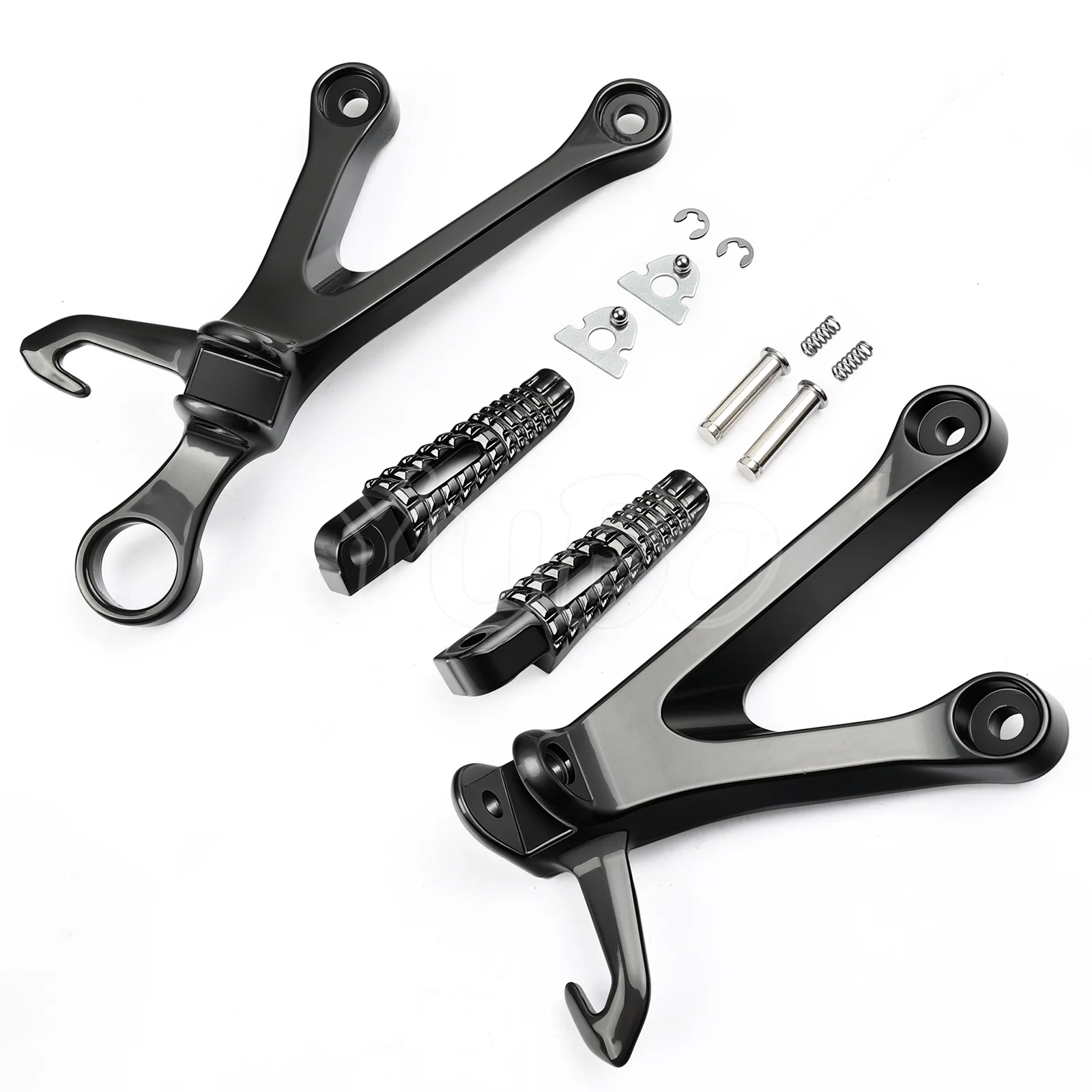 Motorcycle Rear Passenger Footpegs Pedal Bracket Set For Suzuki GSXR1000 GSX-R1000 GSX R 1000 2017-2024 2018 19 20 21 Footrests
