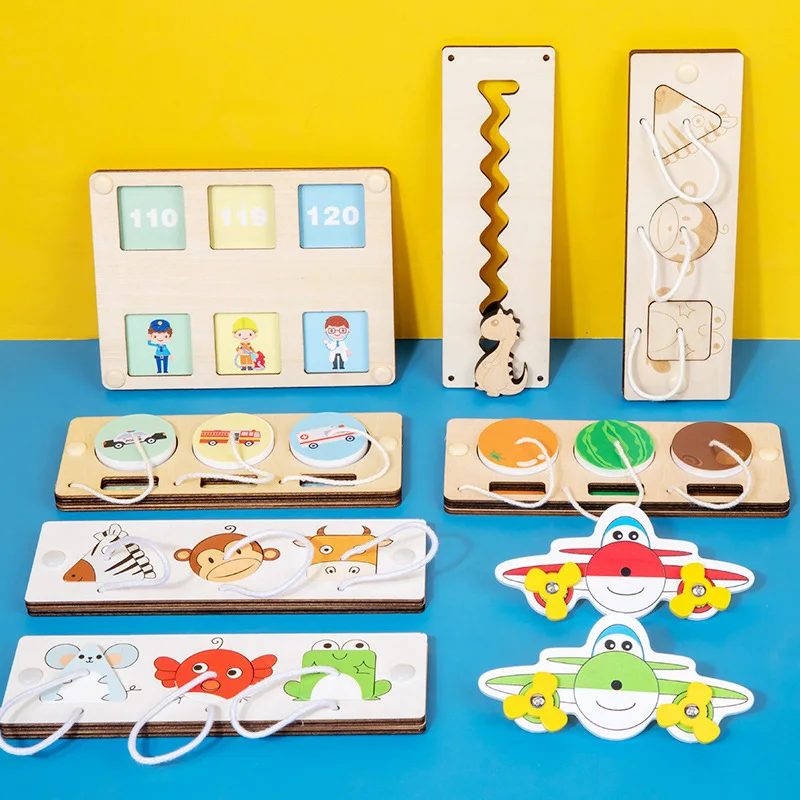 Busy Board Accessories Montessori DIY Materials Children Early Education Exercise Hands-on Environmental Protection Wooden Toys